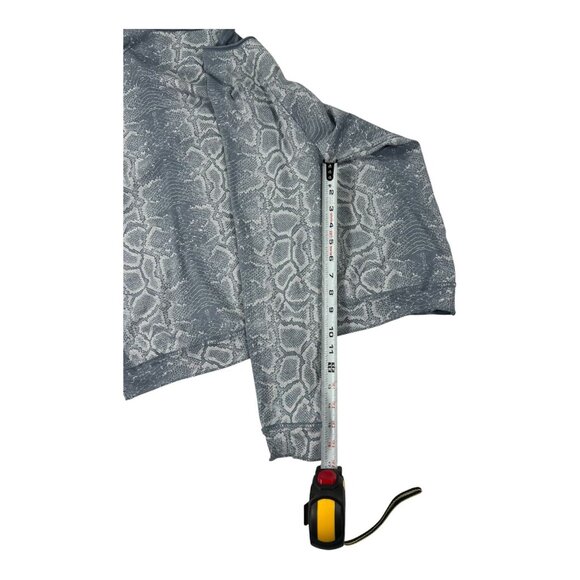 Made In Italy Size  M Woman Snakeskin Print V-Neck Long Sleeve Sweater - Picture 5 of 7